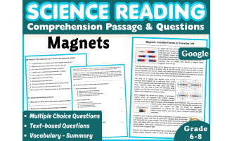 Physical Science Reading Comprehension Passage: Magnets (Docs)