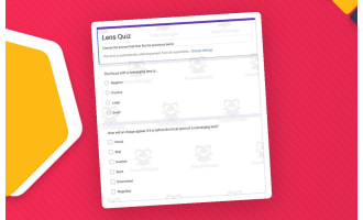 Physics Google Form Test: Lens