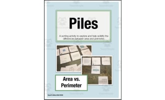 PILES (Area and Perimeter): Sorting Activity for Math Talk and Enrichment