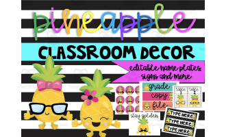 Pineapple Classroom Decor