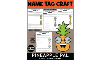Pineapple Pal Desk Name Tag Project