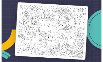 Pirate Shark Connect the Dots – 878-Dot Extreme Puzzle