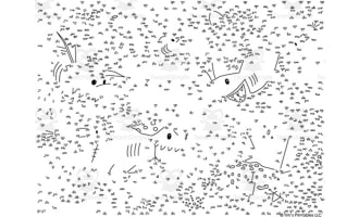 Pirate Shark Extreme Difficulty Dot-to-Dot / Connect the Dots PDF