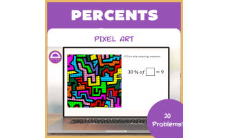 Pixel Art Math | Percent of a Number