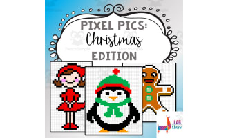 Pixel Pics Spreadsheet Activity: Christmas Edition