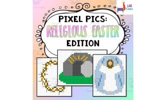 Pixel Pics Spreadsheet Activity: Religious Easter Edition