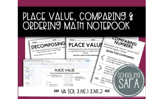 Place Value Math Interactive Notes VA SOL 3.NS.1