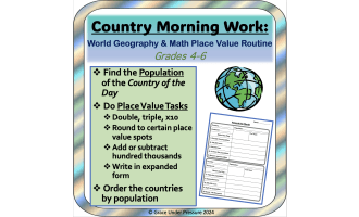Place Value Worksheets: Country Morning Work, Country Mini Project