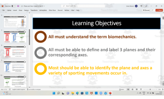 Planes and Axes of Movement in the Body