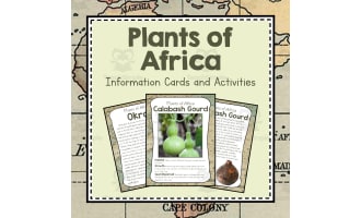 Plants of Africa | Africa Unit Study | Geography Bundle
