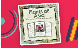 Plants of Asia |  Asia Unit Study | Geography Bundle
