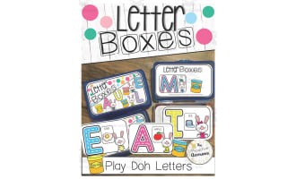 Play Doh Letters - Letter Boxes