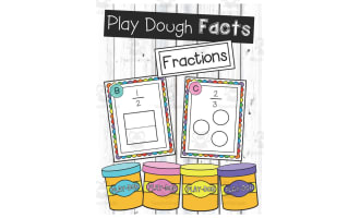 Play Dough Facts Fractions