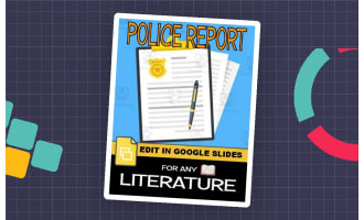 Police Report - For Any Literature (Editable in Google Slides)