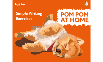 ‘Pom Pom At Home:  A Fun Writing And Drawing Activity (4 years +)