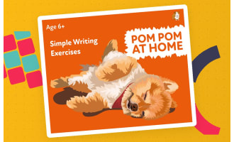 ‘Pom Pom At Home:  A Fun Writing And Drawing Activity (4 years +)
