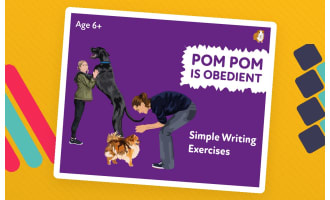 ‘Pom Pom At The Obedience Class’: A Fun Writing And Drawing Activity (4 years +)
