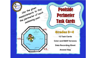 Poolside Perimeter Task Cards