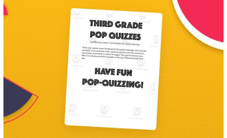 Pop Quizzes for 3rd Grade – 6-Quiz Set