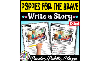 Poppies for the Brave Write a Story Activity - Memorial Day