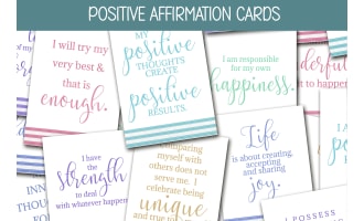 POSITIVE AFFIRMATION CARDS, SOCIAL EMOTIONAL LEARNING, GROWTH MINDSET
