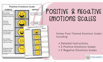 Positive & Negative Emotions Scale – Smiley Face