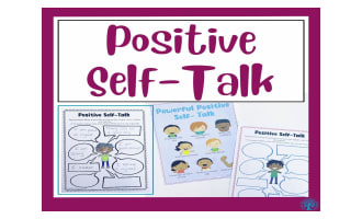 Positive Self-Talk Poster and Worksheet