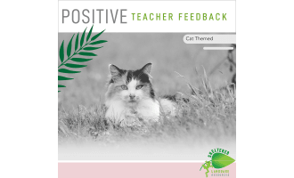Positive Teacher Feedback and Observation Forms Cat Themed