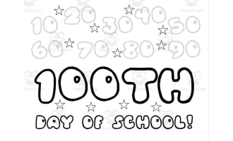 Poster for 100 Days of School
