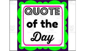 Posters: Quote of the Day