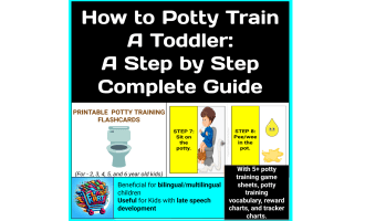 Potty Training Flash Cards, Charts, Games, Visual Supports and a Guide