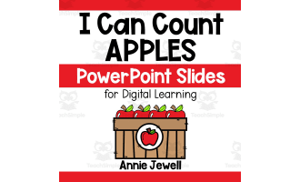 PowerPoint Slides – Digital Counting Task Cards – Apples