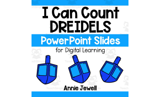 PowerPoint Slides – Digital Counting Task Cards – Dreidels