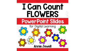PowerPoint Slides – Digital Counting Task Cards – Flowers