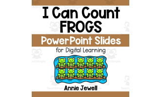 PowerPoint Slides – Digital Counting Task Cards – Frogs