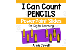 PowerPoint Slides – Digital Counting Task Cards – Pencils
