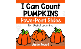 PowerPoint Slides – Digital Counting Task Cards – Pumpkins