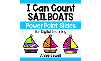 PowerPoint Slides – Digital Counting Task Cards - Sailboats