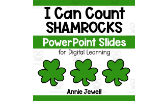 PowerPoint Slides – Digital Counting Task Cards – Shamrocks