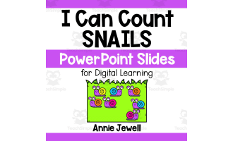PowerPoint Slides – Digital Counting Task Cards – Snails