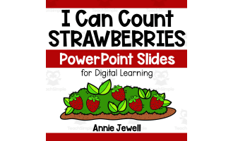 PowerPoint Slides – Digital Counting Task Cards – Strawberries