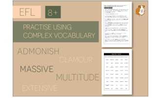 Practise Using Complex Vocabulary: Zoggy's Big Night Out (EFL Work Pack) 8+