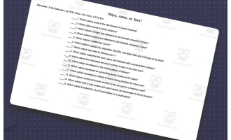 Pre-Columbian Civilizations Chart and Fill-In Worksheet