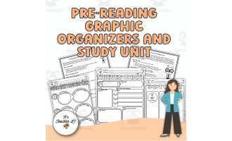 Pre-Reading Templates Graphic Organizers and Study Unit Grade 6 7 8 EL