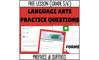 Prefixes and Suffixes Sample Lesson - Grammar Grade 5-6 (Forms)