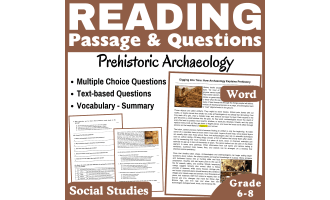 Prehistoric Archaeology: Social Studies Reading Passage (Word)