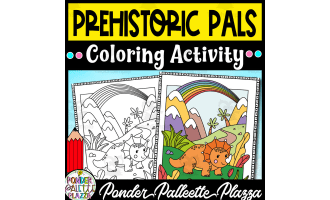 Prehistoric Pals - Coloring Activity