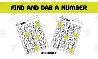 PreK Dab a Dot Number Activity - Number 0