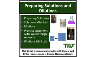 Preparing Solutions and Dilutions - Senior Chemistry lesson