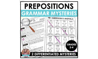 Prepositions Animal Mysteries Activity